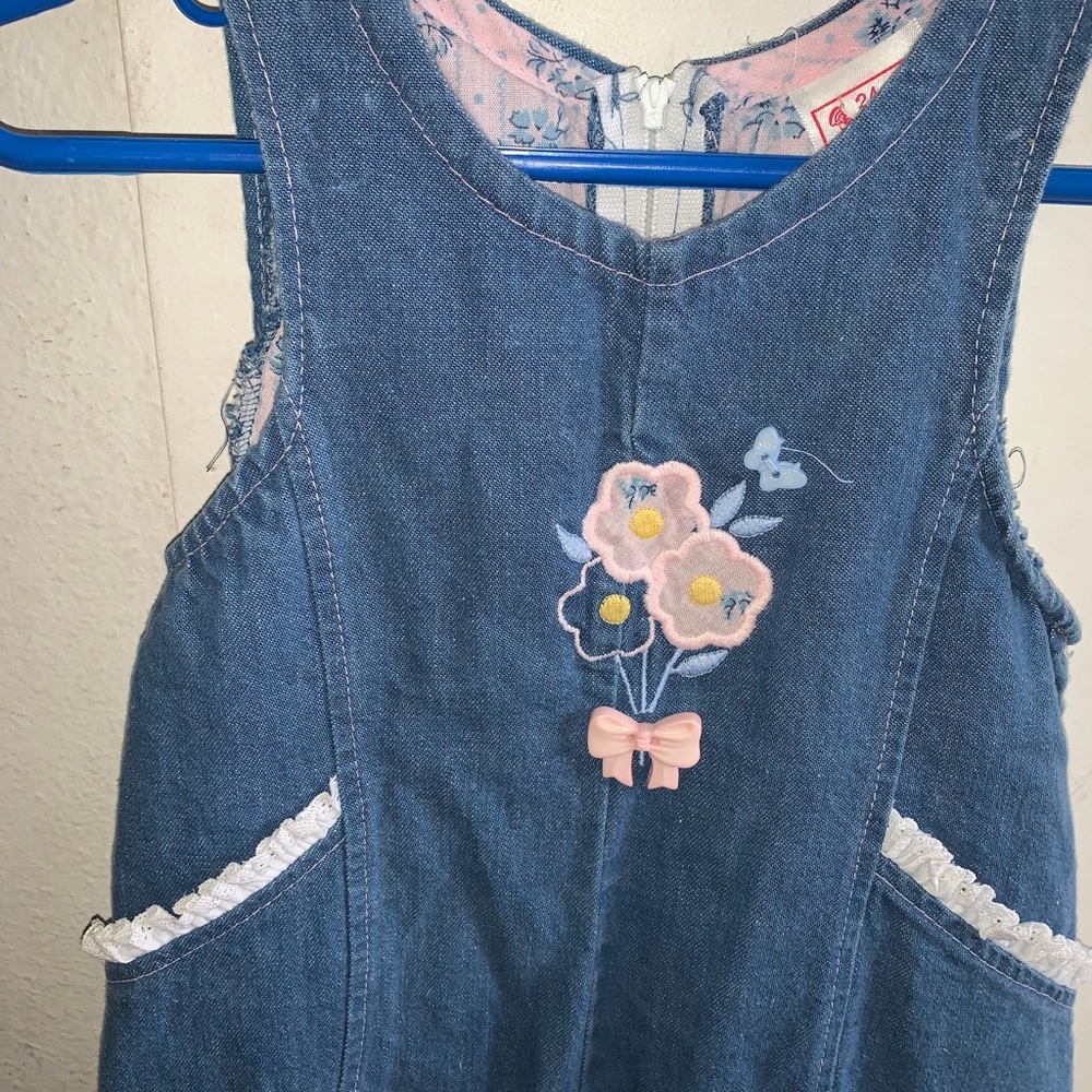Vintage Toddler Girl Overalls - Picture 2 of 5